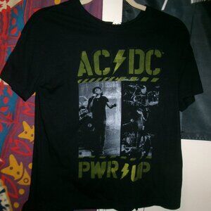 ac dc pwr up tour 2025 m tee - angus thunderstruck big balls rock
